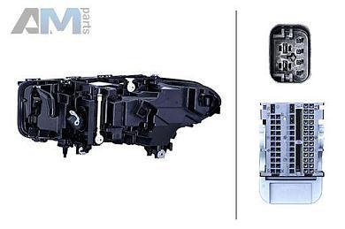 Правая светодиодная фара (1EX015449-321) HELLA для BMW 5 Серии (G30) 2017-2023