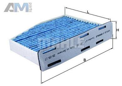 Антиаллергенный фильтр салона MAHLE/KNECHT LAO181 для Volkswagen Tiguan I (2012-2016)