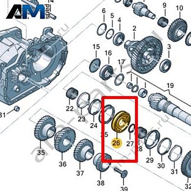 Ступица и муфта синхронизатора VAG 0C9311239FКупить ступицу и муфту синхронизатора 0C9311239F Фольксваген/Ауди/Шкода- минимальная цена