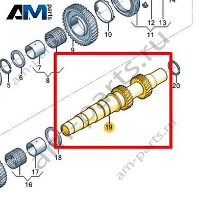 Ведомый вал VAG 0CK311106EКупить ведомый вал 0CK311106E на Фольксваген/Ауди/Шкоду- минимальная цена
