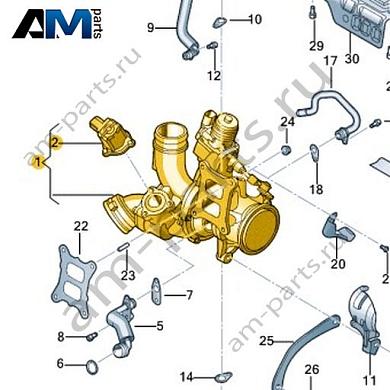 Выпускной коллектор с турбонагнетателем VAG 06K145722DКупить выпускной коллектор с турбонагнетателем 06K145722D на Фольксваген/Ауди/Шкоду- акция