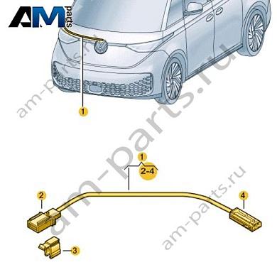 Кабель-адаптер Volkswagen id-Buzz 2023-2024 1T3971164Купить кабель-адаптер 1T3971164 Фольксваген id-Buzz 2023-2024- гарантия наличия