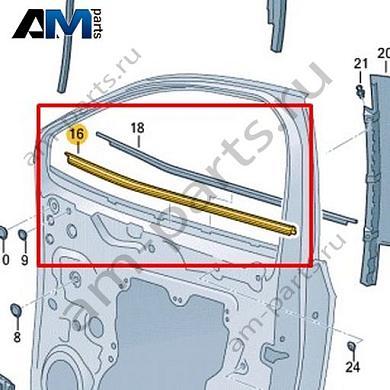 Уплотнитель паза стекла Volkswagen id4/id5 2021-2024 11A837480AКупить уплотнитель паза стекла 11A837480A для Фольксваген id4/id5 2021-2024- выгодные цены