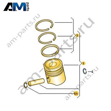 Поршень в сборе VAG 057107072BQКупить поршень в сборе 057107072BQ Фольксваген/Ауди/Шкода- выгодные цены