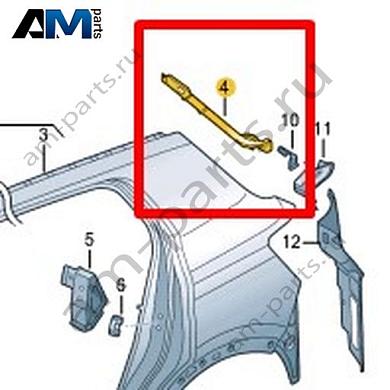Канал уплотнителя Volkswagen T-Roc Cross 2019-2024 2GM809641CКупить канал уплотнителя 2GM809641C для Фольксваген Т-рок Кросс 2019-2024- акция