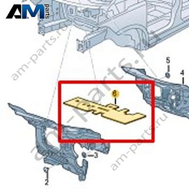 Шумоизоляция VAG 1T4863801AКупить шумоизоляцию 1T4863801A для Фольксваген/Ауди/Шкода- выгодные цены