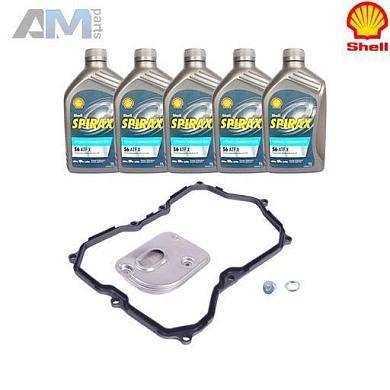 Комплект для замены масла в АКПП AQ450 с маслом Shell Audi Q3 (8U) 2011-2018