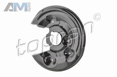 Щиток заднего левого тормозного диска (116820) TOPRAN для Volkswagen Passat B7 (2010-2016)