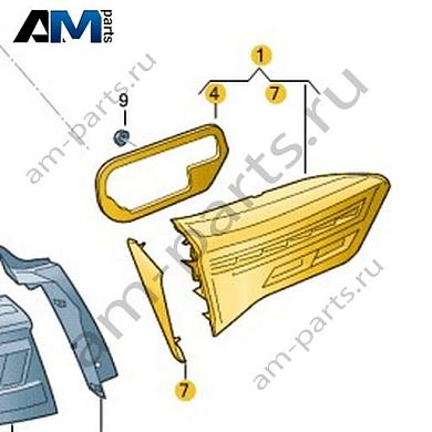 Задний левый светодиодный фонарь с противотуманным фонарем Volkswagen T-Roc 2018-2024 2GA945307BКупить задний левый светодиодный фонарь с противотуманным фонарем 2GA945307B для Фольксваген Т-рок 2018-2024- акция