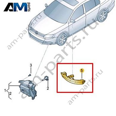 Фонарь указателя поворота слева Volkswagen Scirocco 2015-2018 1K8949101Купить фонарь указателя поворота слева 1K8949101 на Фольксваген Сирокко 2015-2018- бесплатная доставка