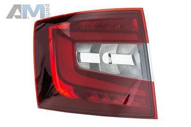 Фонарь левый светодиодный (9EL354848031) HELLA для Skoda Octavia A7 (2017-2023)