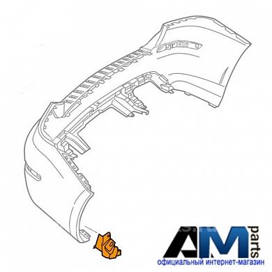Крепление заднего бампера правое A2048850056 Mercedes GLK X204 (2012-2015)