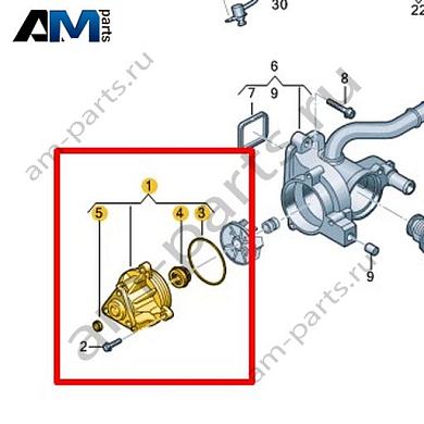 Насос системы охлаждения VAG 0XW121011EКупить насос системы охлаждения 0XW121011E на Фольксваген/Ауди/Шкоду по минимальной цене