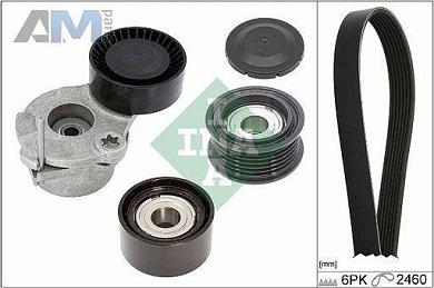 Комплект замены ремня генератора INA (529053810) Audi Q7 (4M) 2015-2019 3.0TDI