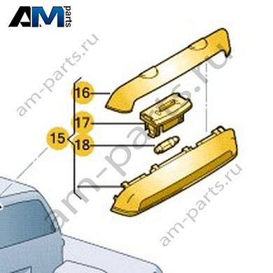 Верхний стоп-сигнал Volkswagen AMAROK 2013-2016 2H0945097GКупить верхний стоп-сигнал 2H0945097G на Фольксваген Амараок 2013-2016- акция