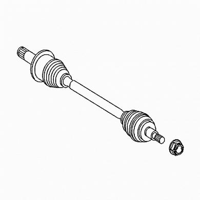Полуось задняя (L) Mercedes ML W164 A1643502910