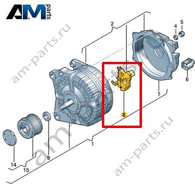Регулятор напряжения VAG 04E903803Купить регулятор напряжения 04E903803 Фольксваген/Ауди/Шкода- бесплатная доставка