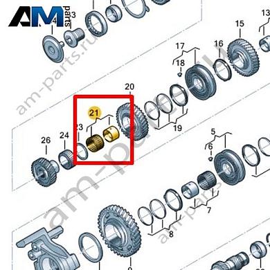 Игольчатый подшипник с внутренним кольцом VAG 0CK311937Купить игольчатый подшипник с внутренним кольцом 0CK311937 на Фольксваген/Ауди/Шкоду- гарантия наличия