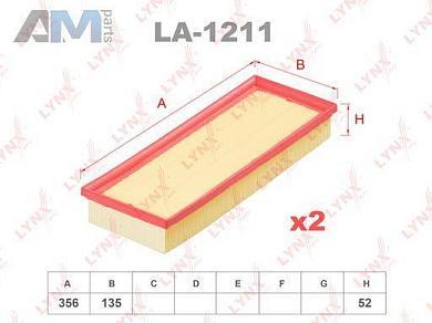 Воздушный фильтр (комплект 2 шт.) LYNX для Mercedes GLK 280/300/350 LA-1211
