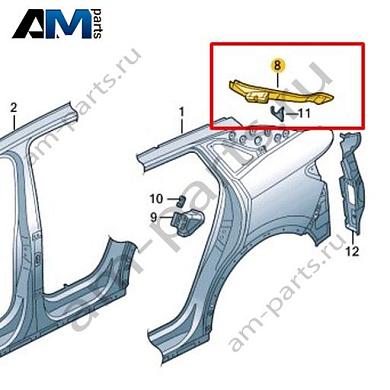 Канал уплотнителя Volkswagen id4/id5 2021-2024 11A809641Купить канал уплотнителя 11A809641 на Фольксваген id4/id5 2021-2024 по минимальной цене