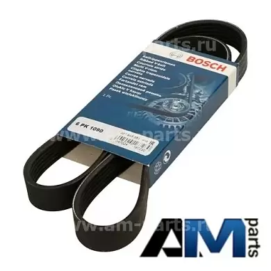 Поликлиновый ремень генератора BOSCH (1987948381) на Audi A1 (8X) 2011-2018 1.4TSI