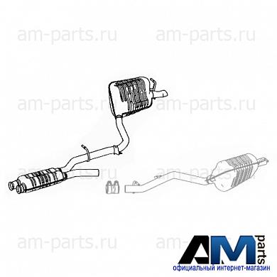 Задняя часть глушителя правая A2124902635 Мерседес E300 231л.с.