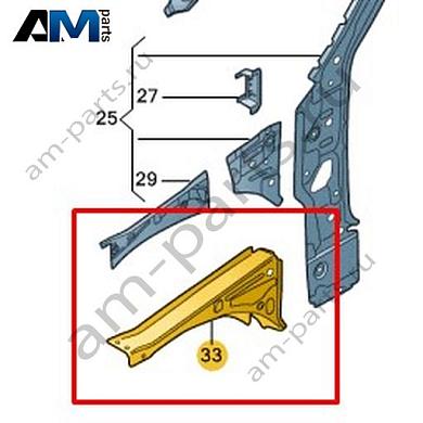 Лонжерон Volkswagen T-Roc Cabrio 2020-2024 2GC810136Купить лонжерон 2GC810136 на Фольксваген Т-рок Кабриолет 2020-2024- спец. Цена