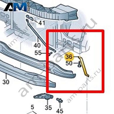 Опора бампера Volkswagen AMAROK 2017-2022 2H6805697Купить опору бампера 2H6805697 на Фольксваген Амараок 2017-2022- спец. Цена