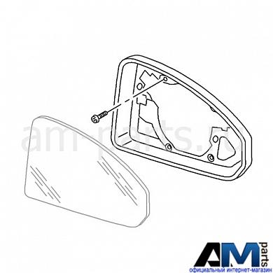 Рамка зеркала правая на Audi Q8 4M88572409B9