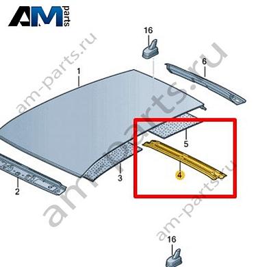 Усилитель крыши Volkswagen Jetta VII 2020-2024 17A817119AКупить усилитель крыши 17A817119A Фольксваген Джетта VII 2020-2024- минимальная цена