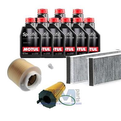 Набор ТО-1_3 для Ауди А6 (C6) 3.0TDI (163_232 л.с.) с маслом Motul 5W30