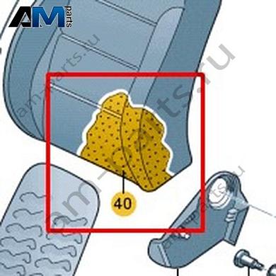 Наполнитель спинки Volkswagen AMAROK 2013-2016 2H0881776CКупить наполнитель спинки 2H0881776C для Фольксваген Амараок 2013-2016- спец. Цена
