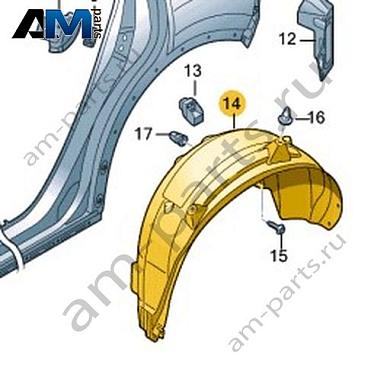 Подкрылок Volkswagen T-Roc 2018-2024 2GA810972BКупить подкрылок 2GA810972B Фольксваген Т-рок 2018-2024 по минимальной цене