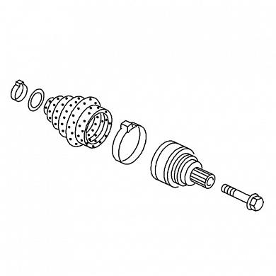 Задний наружный ШРУС Ауди A5 (F5) 2016-2025 8W0598099