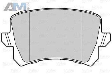 Задние тормозные колодки VALEO 302258 для Volkswagen Tiguan I (2007-2011)