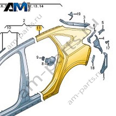 Отрезная деталь (боковина) Volkswagen Taigo 2022-2024 2G7809843Купить отрезную деталь (боковина) 2G7809843 для Фольксваген Тайго 2022-2024- спец. Цена