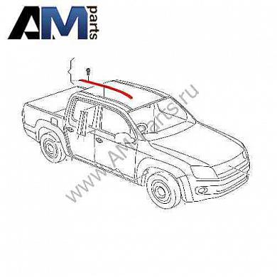Накладка на крышу правая Amarok 2H78537029B9