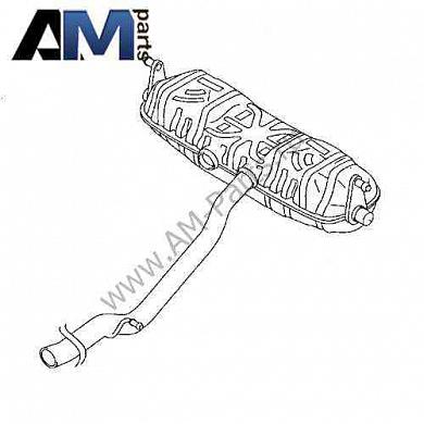 Задний глушитель Туарег (2003-2010) 7L6 253 609 M