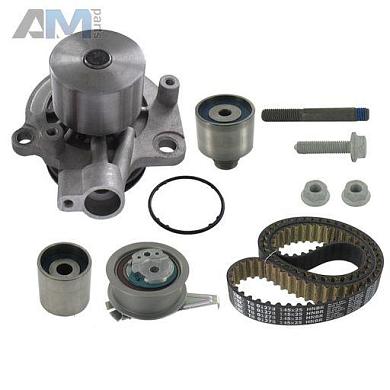 Комплект ГРМ с помпой SKF (VKMC012781) для Volkswagen Tiguan 2 рестайлинг 2.0TDI