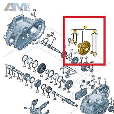Дифференциал VAG 02T409021CFКупить дифференциал 02T409021CF Фольксваген/Ауди/Шкода по минимальной цене