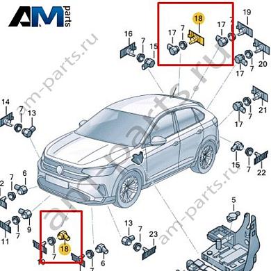 Кронштейн датчика Volkswagen Taigo 2022-2024 2G7919492Купить кронштейн датчика 2G7919492 Фольксваген Тайго 2022-2024- акция