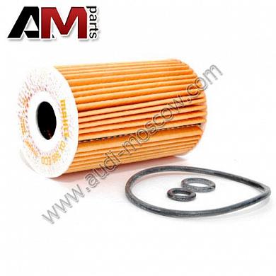 Масляный фильтр Audi A4 (B8) рестайлинг 2.0 TDI OX388D Knecht/Mahle