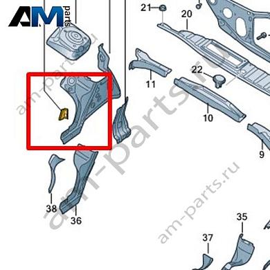 Кронштейн расширительного бачка Volkswagen id3 2020-2024 1EA121409KКупить кронштейн расширительного бачка 1EA121409K Фольксваген id3 2020-2024 по минимальной цене