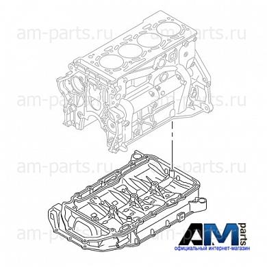 Масляный поддон (верх.) Фольксваген Тигуан 2016-2020 2.0TFSI (180 л.с.) 06K103603CQ