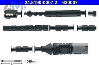 Датчик износа задних колодок (24.8190-0007.2) ATE BMW 3 Серии F30 рестайлинг