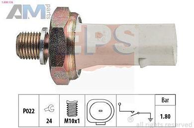 Датчик давления масла (1800136) EPS на Audi A4 (B7) 2005-2009