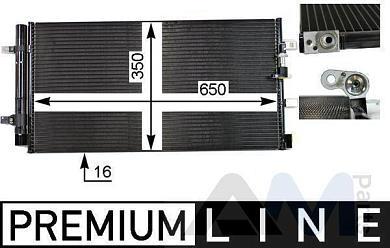 Радиатор кондиционера AC738000P (BEHR MAHLE) для Q5 (8R) 2008-2017 3.0TDI