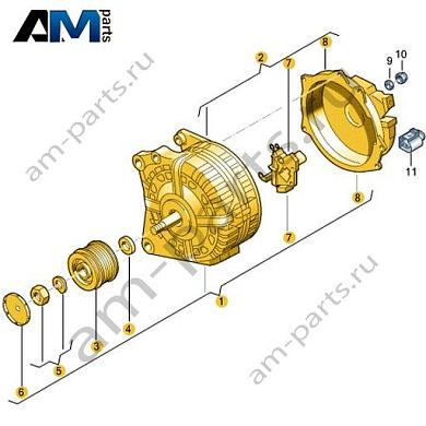 Генератор VAG 04L903023AКупить генератор 04L903023A на Фольксваген/Ауди/Шкоду- спец. Цена