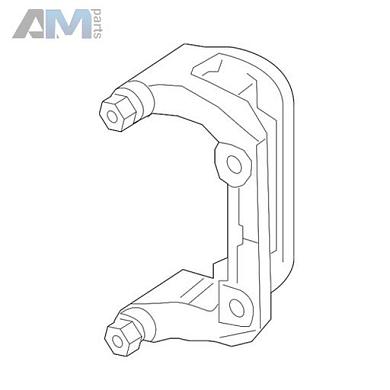 Скоба суппорта задняя левая правая на Mercedes GLE-Coupe 2015-2019 A1664230206