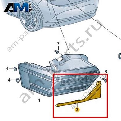 Накладка заднего фонаря Volkswagen id3 2020-2024 10A945311Купить накладку заднего фонаря 10A945311 на Фольксваген id3 2020-2024- акция